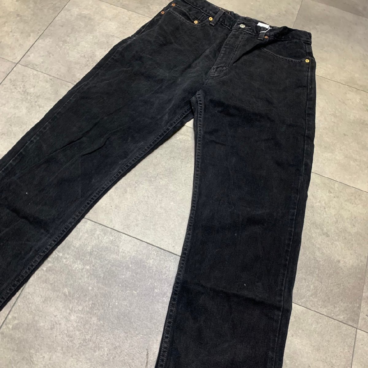 MEXICO製 00年代 Levi's 505 ビンテージ ブラックデニム 34×34 刻印855 MADE IN MEXICO 00s 後染め サルファーの画像8