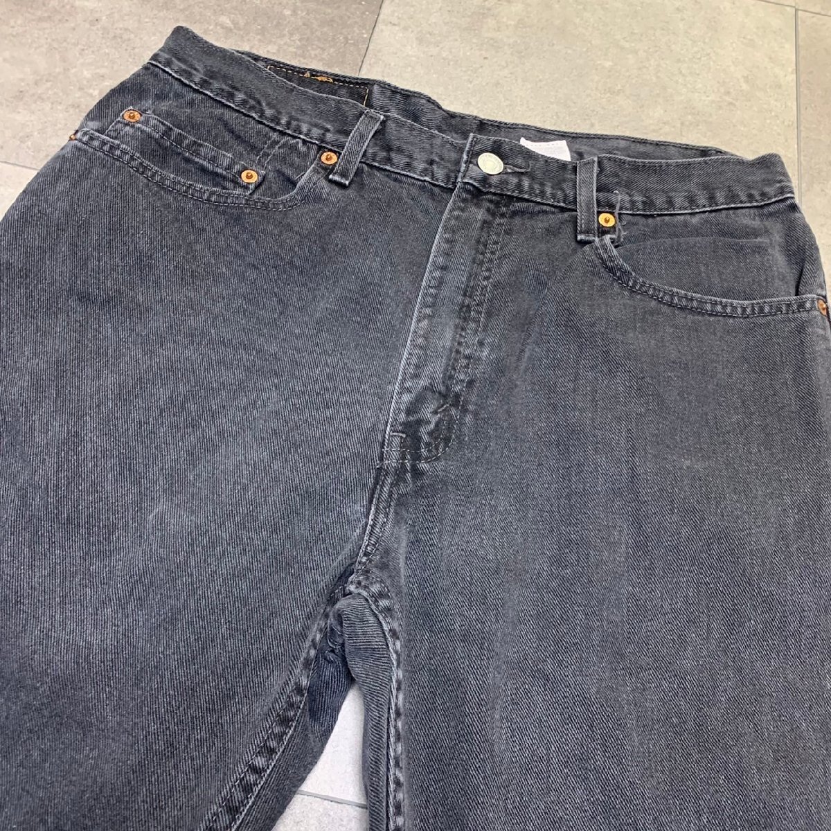 MEXICO製 00年代 Levi's 505 ビンテージ ブラックデニム 34×32 刻印230 MADE IN MEXICO 00s 後染め サルファーの画像8