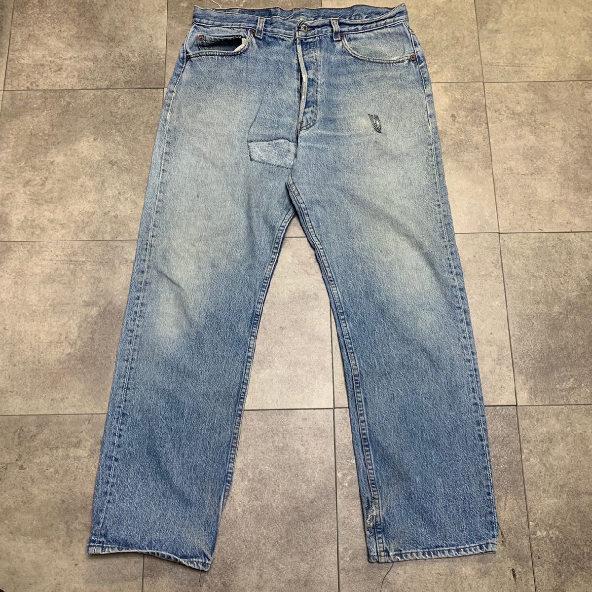 USA製 80年代 Levi's 501 ビンテージ デニム 36×30 刻印532 MADE IN USA 80s ハチマル 脇割りの画像1