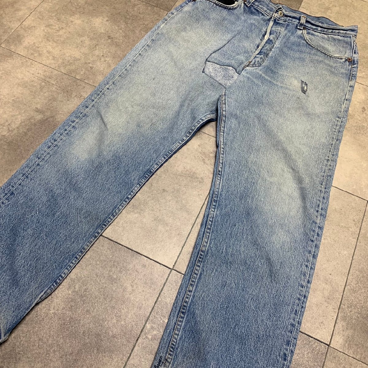 USA製 80年代 Levi's 501 ビンテージ デニム 36×30 刻印532 MADE IN USA 80s ハチマル 脇割りの画像8