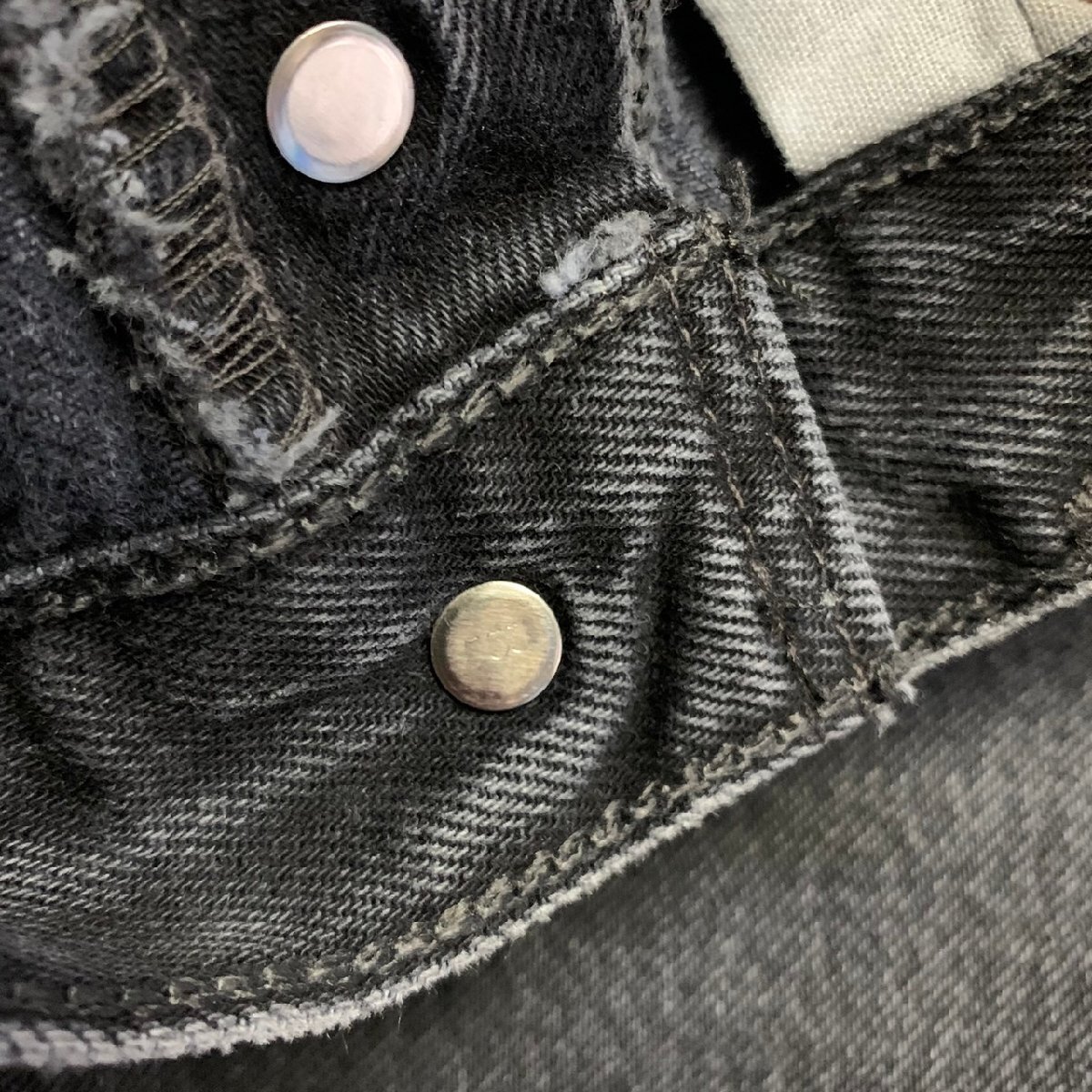 USA製 00年代 Levi's 501 ビンテージ デニム 30×30 刻印553 MADE IN USA 00s 後染め サルファーの画像7