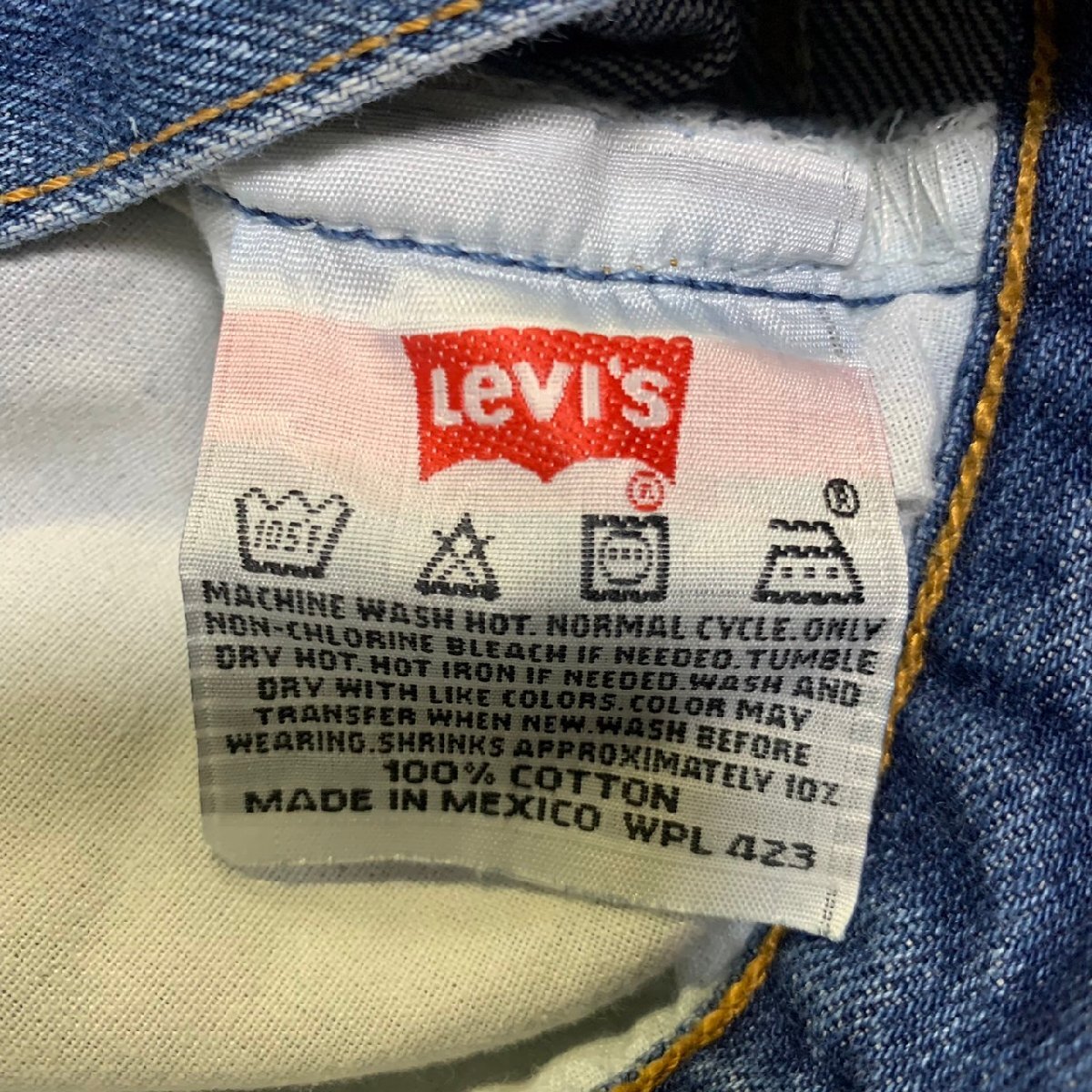 MEXICO製 90年代 Levi's 501xx ビンテージ デニム 34×30 刻印647 MADE IN MEXICO 90sの画像5