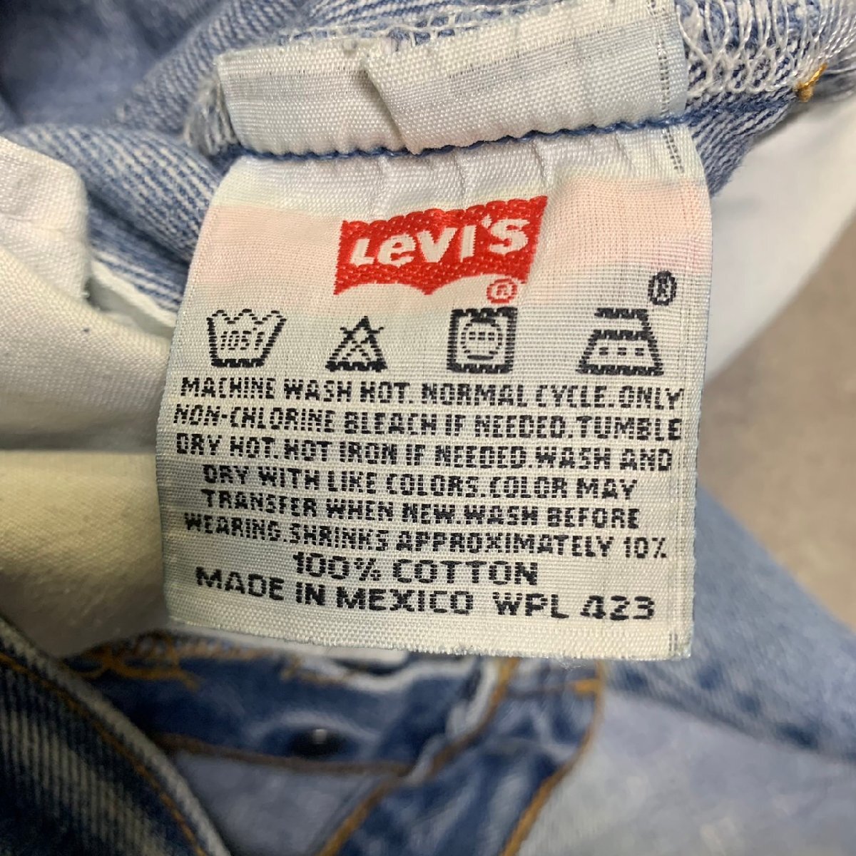 MEXICO製 00年代 Levi's 501 ビンテージ デニム 34×36 刻印647 MADE IN MEXICO 00sの画像5