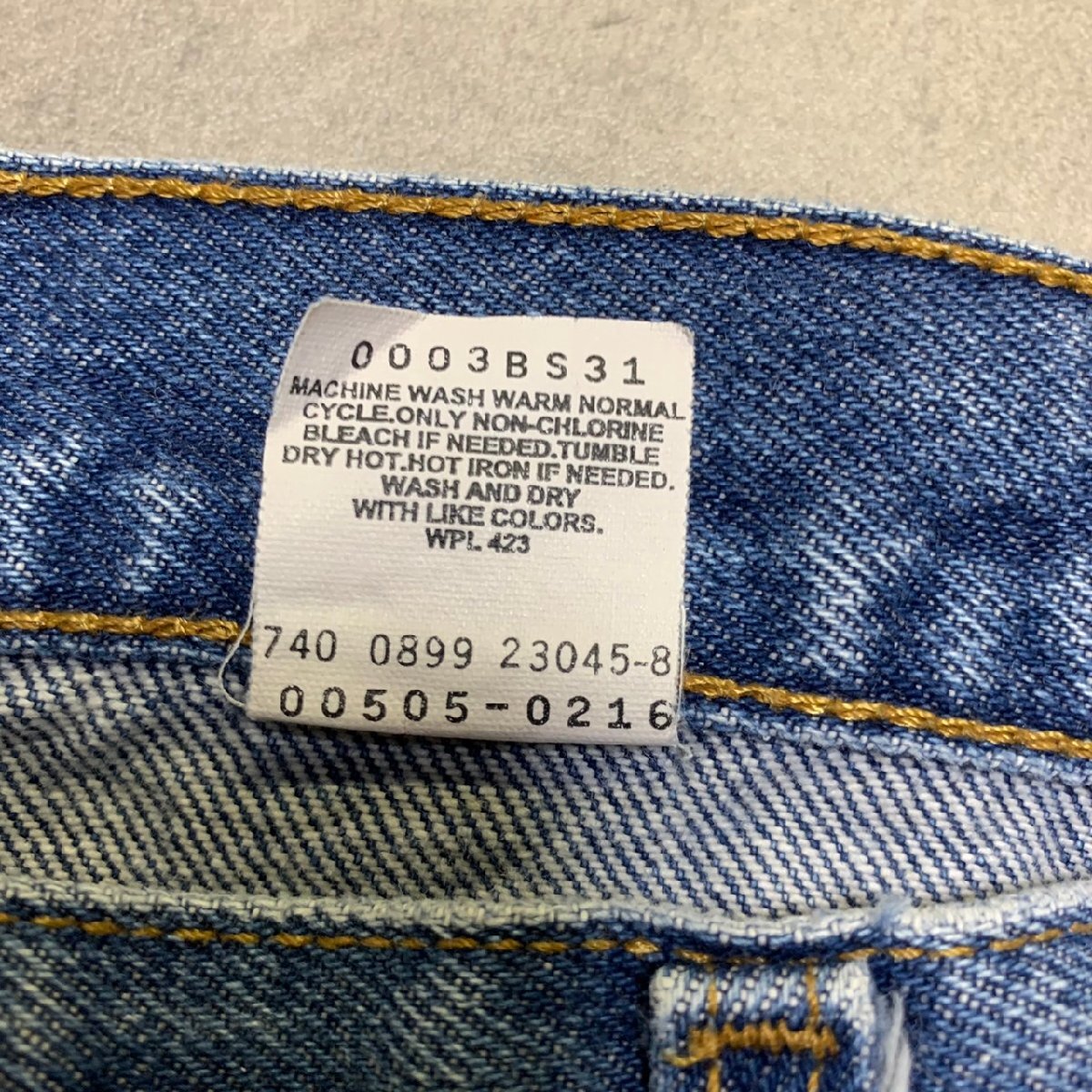 COLOMBIA製 90年代 Levi's 505 ビンテージ デニム 38×30 刻印740 MADE IN COLOMBIA 90sの画像6