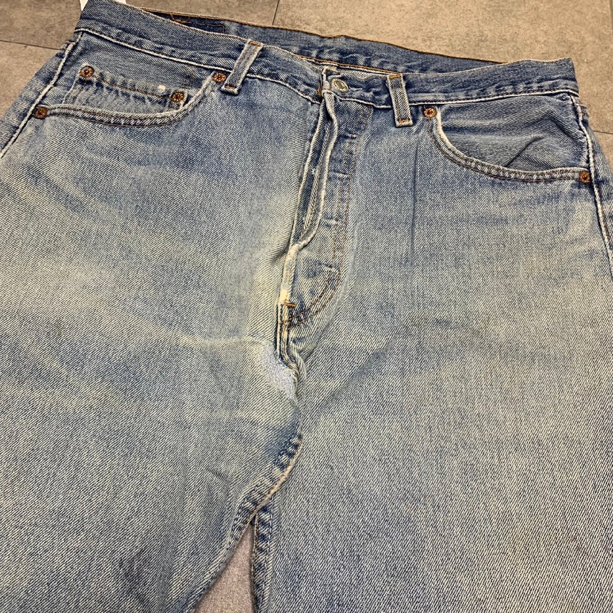 USA製 90年代 Levi's 501 ビンテージ デニム 34×34 刻印520 MADE IN USA 90sの画像9