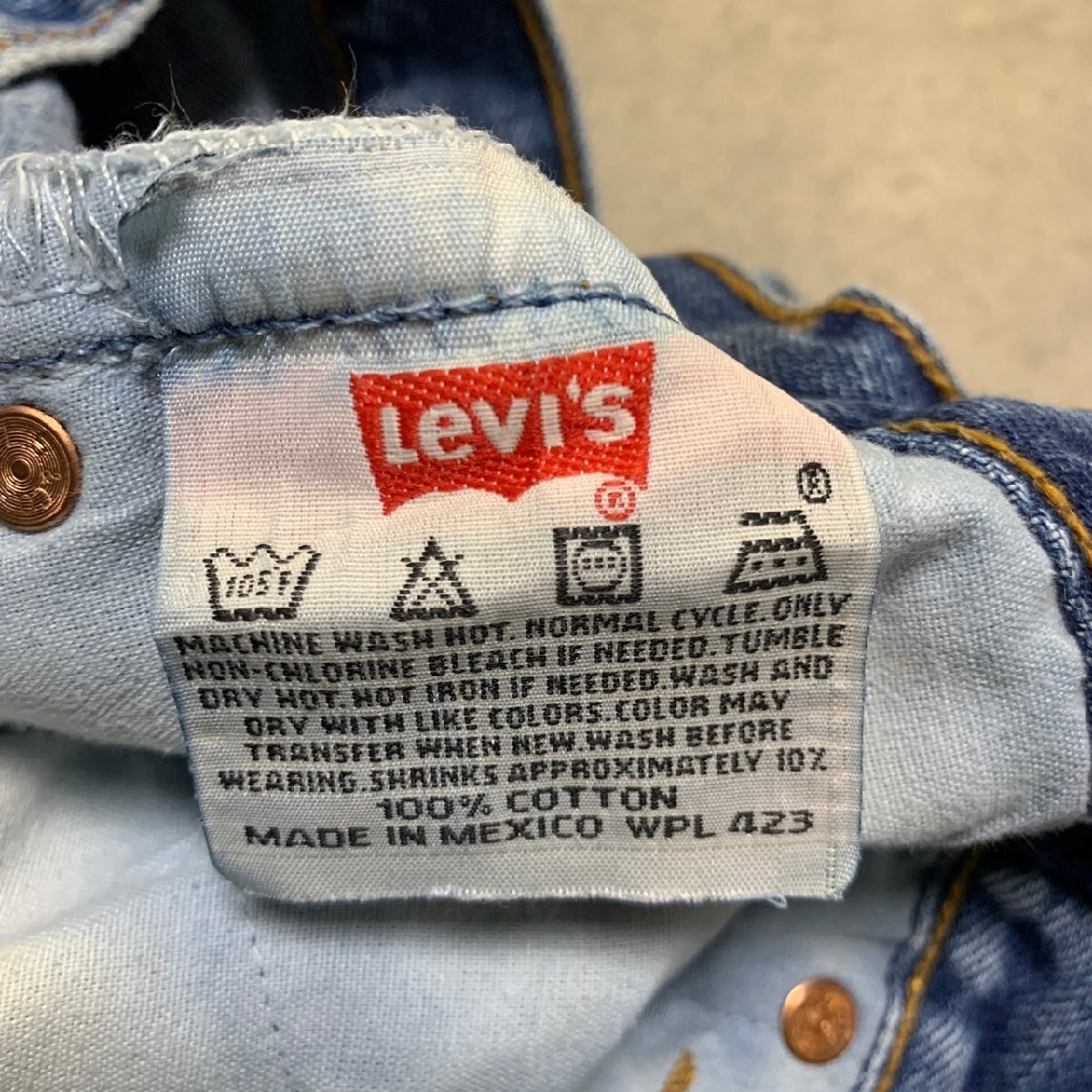 MEXICO製 00年代 Levi's 501xx ビンテージ デニム 34×36 刻印647 MADE IN MEXICO 00sの画像5