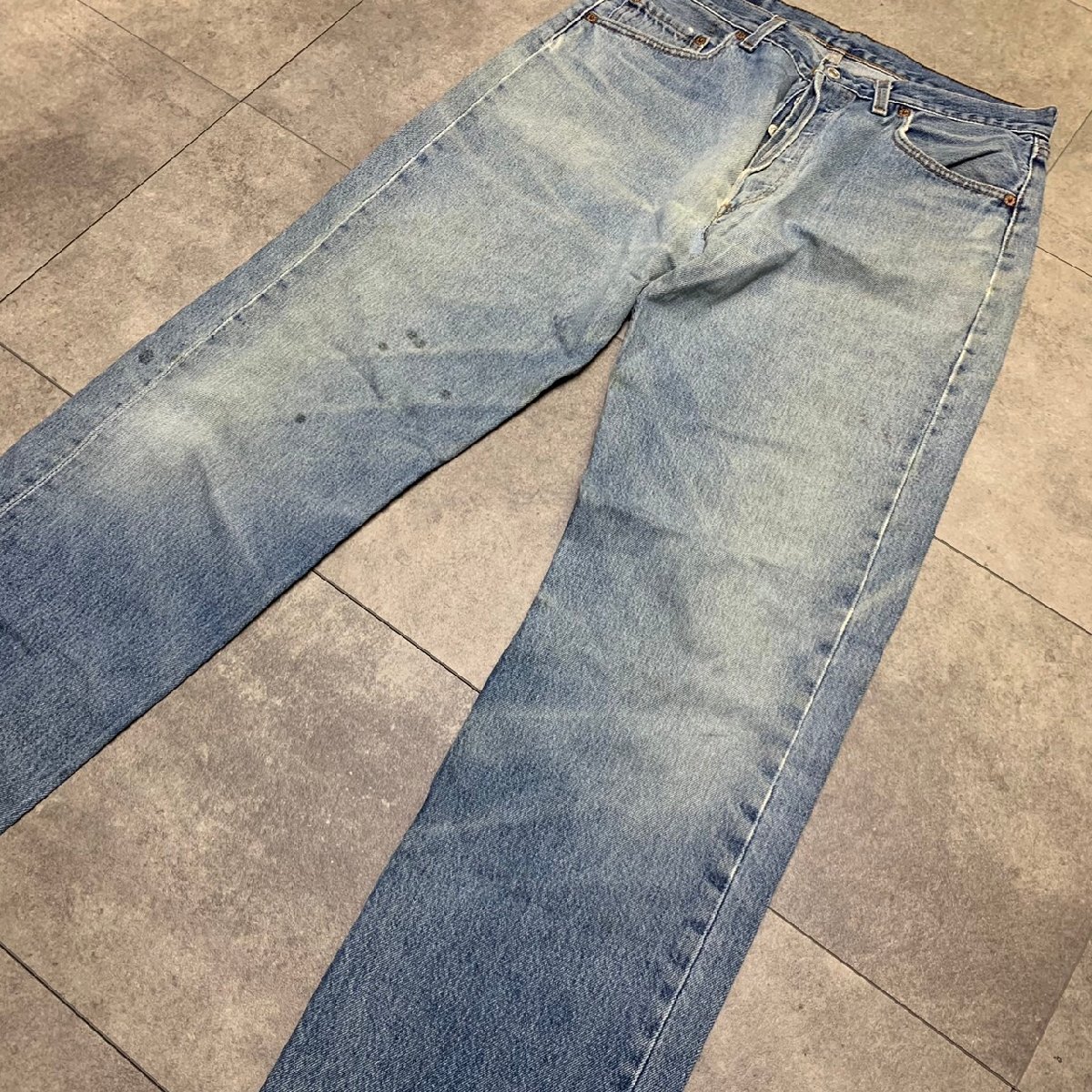 USA製 90年代 Levi's 501 ビンテージ デニム 34×34 刻印520 MADE IN USA 90sの画像8