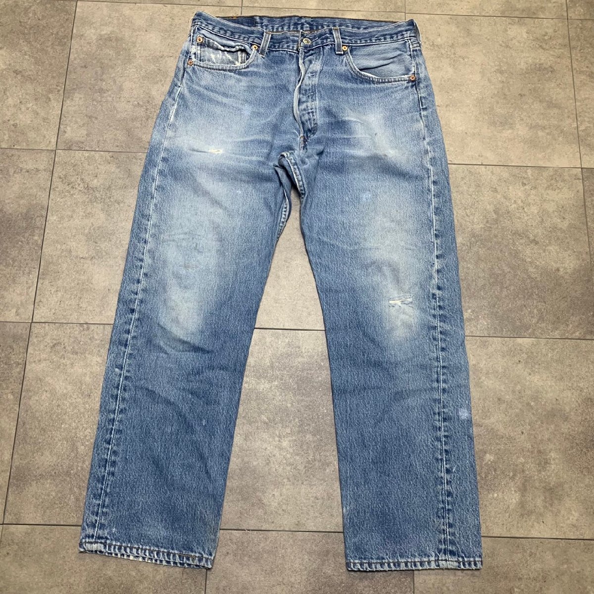 USA製 90年代 Levi's 501xx ビンテージ デニム 35×30 刻印524 MADE IN USA 90sの画像1