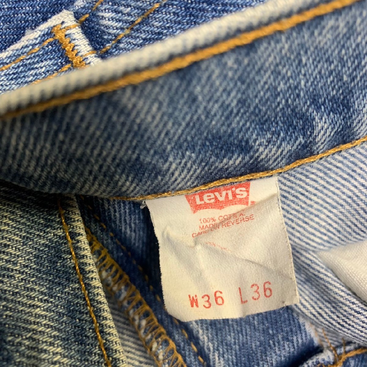 USA製 90年代 Levi's 517 ビンテージ デニム 36×36 刻印575 MADE IN USA 90sの画像5