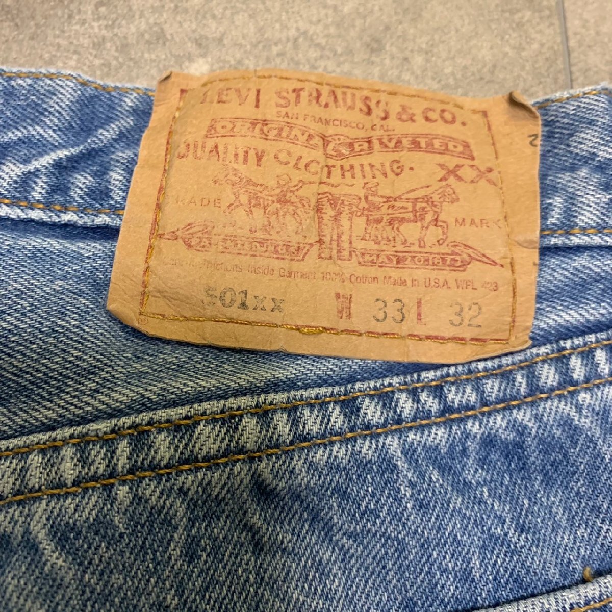 USA製 90年代 Levi's 501xx ビンテージ デニム 33×32 刻印555 MADE IN USA 90s バレンシア工場_画像3