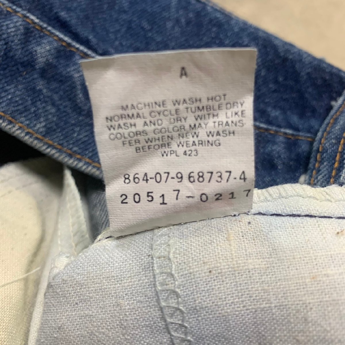 USA製 80年代 Levi's 517 ビンテージ デニム 36×34 刻印864 MADE IN USA 80sの画像6