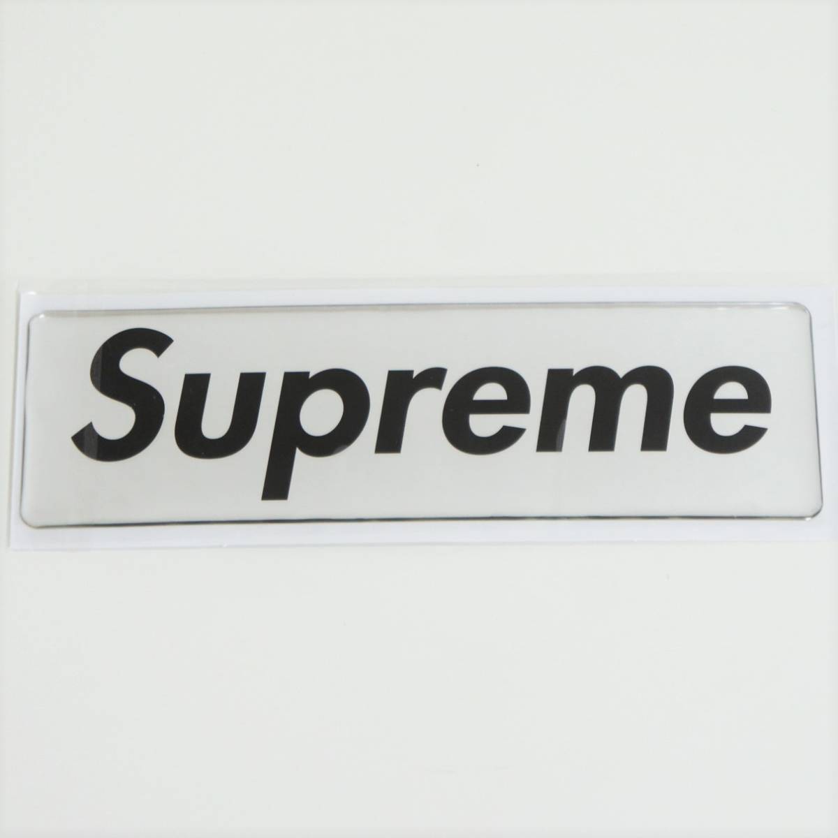 入手困難 2017FW Supreme Raised Plastic Box Logo Sticker！ ボックスロゴステッカー ラバー シュプリーム ブラック 黒 gold ゴールド_画像2