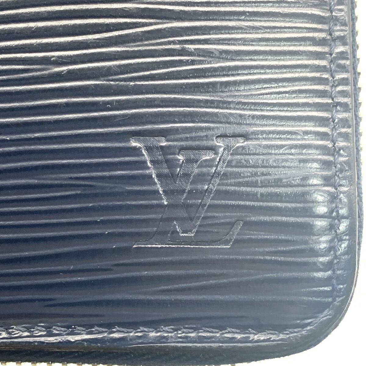 新型【極美品】LOUIS VUITTON ルイヴィトン エピ 長財布 ヴェルティカル ジッピーウォレット M60965 メンズ レディース ビジネス ノワールの画像9