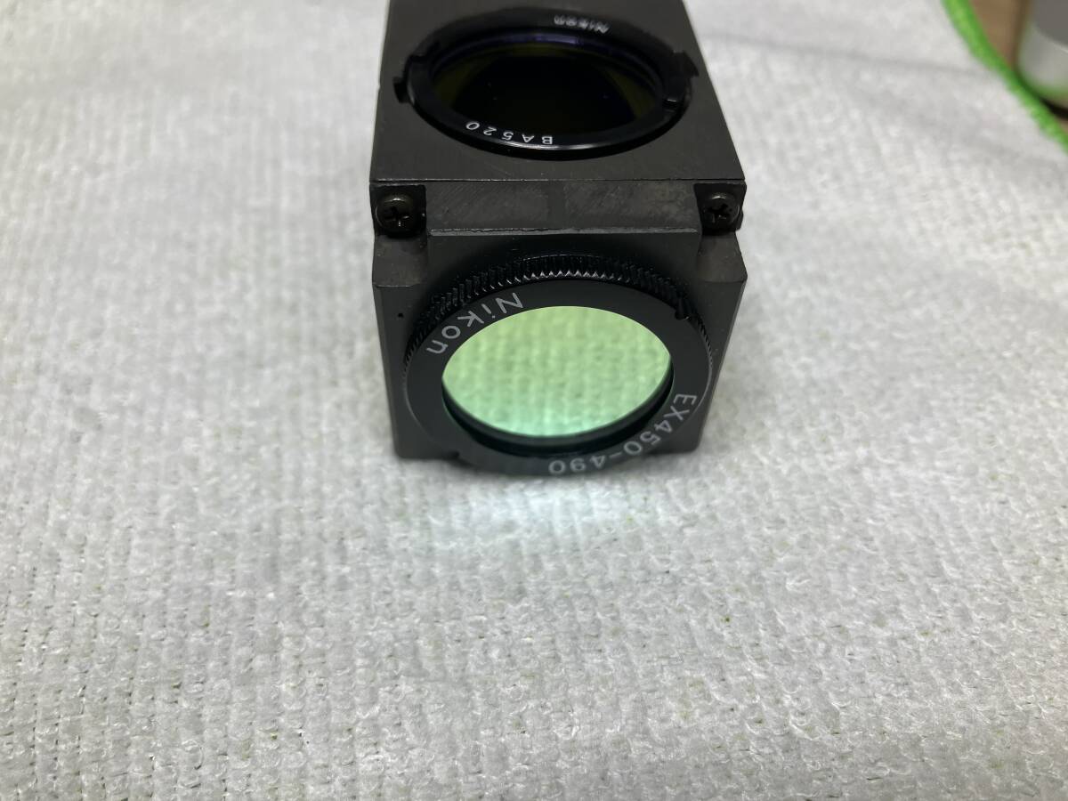 NIKON fluorescence filter Cube G-2A.B-2A set Y-FL for 