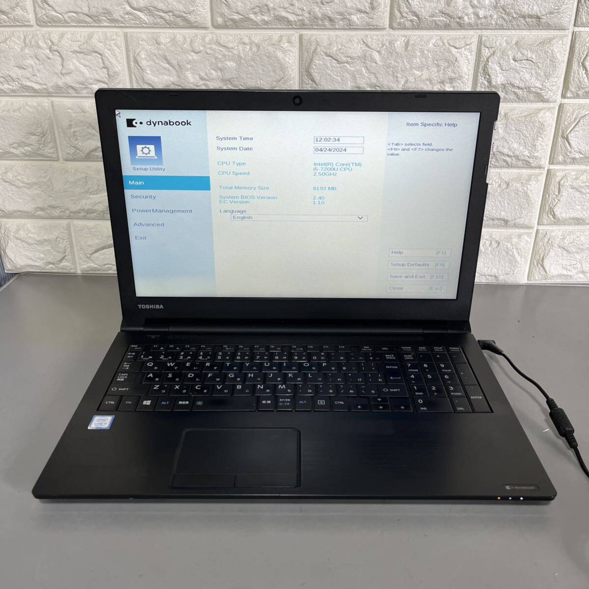 中古東芝　dynabook B55/M i5-7200U #2871_画像1