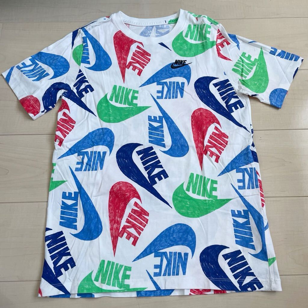 NIKE ナイキ 半袖 Tシャツ サイズXL （160〜170） 総柄の画像1