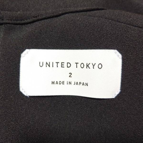 ユナイテッド トウキョウ UNITED TOKYO サイズ2 M - 黒×アイボリー レディース ノースリーブ/ロング 美品 ワンピースの画像3