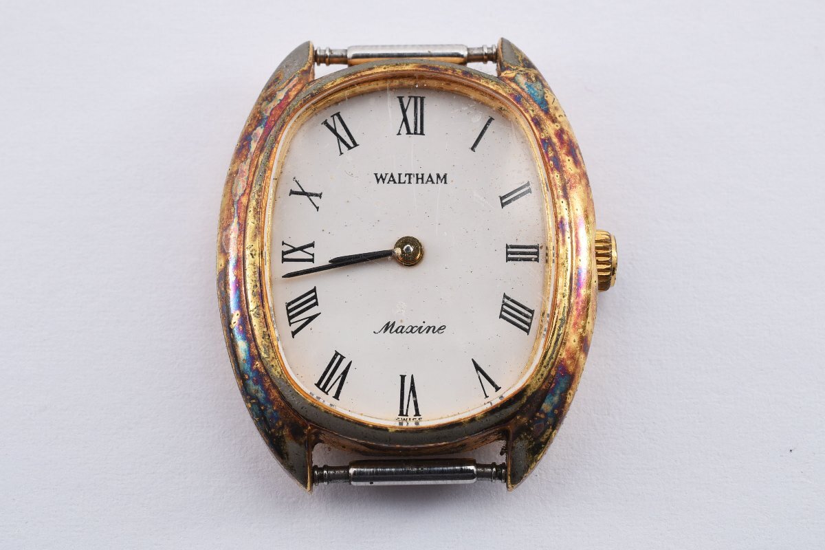 稼働品 ウォルサム マキシーヌ スクエア F7E1410 手巻き レディース 腕時計 WALTHAMの画像1