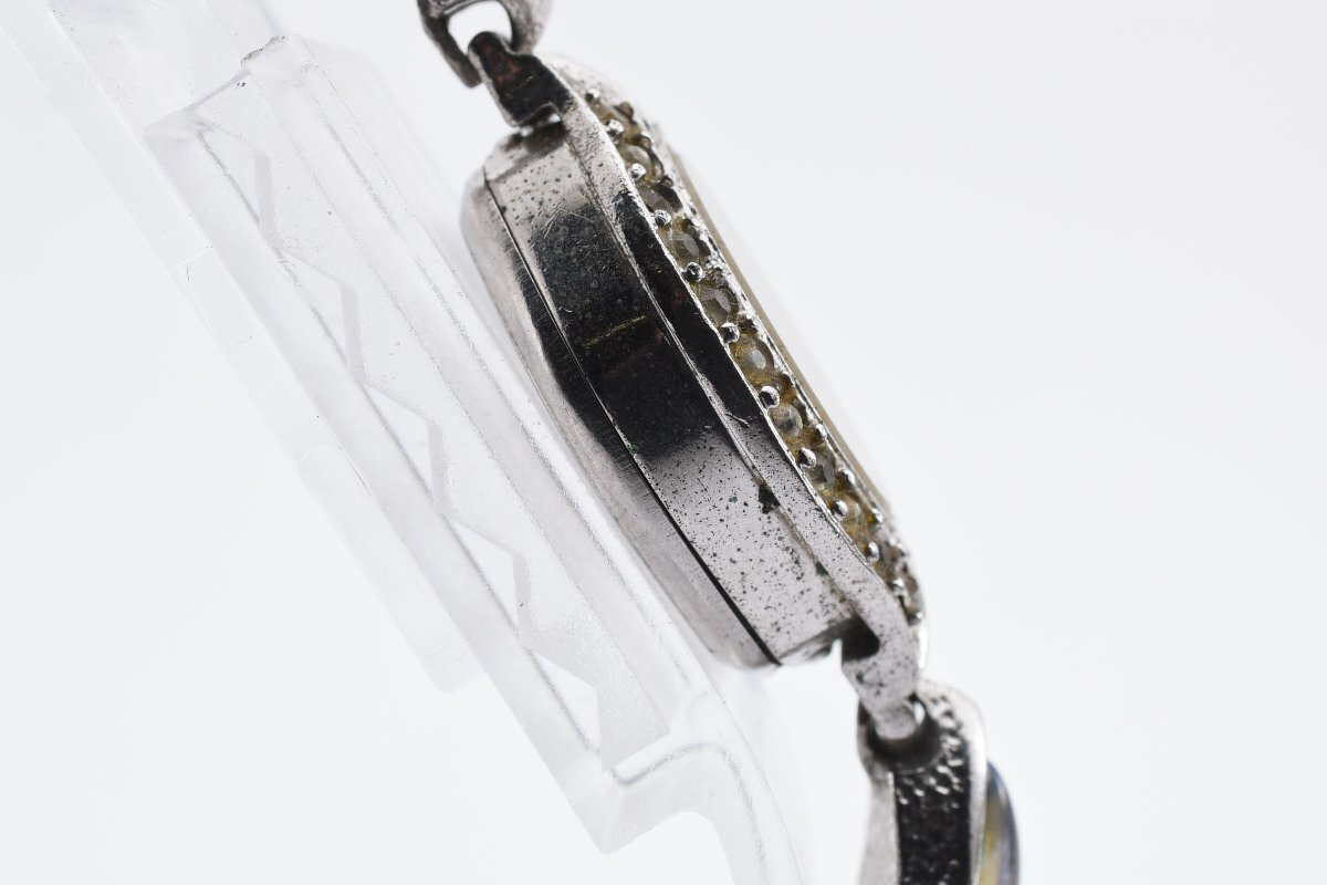 エレガンス 石付き オーバル 手巻き レディース 腕時計 Eleganceの画像8