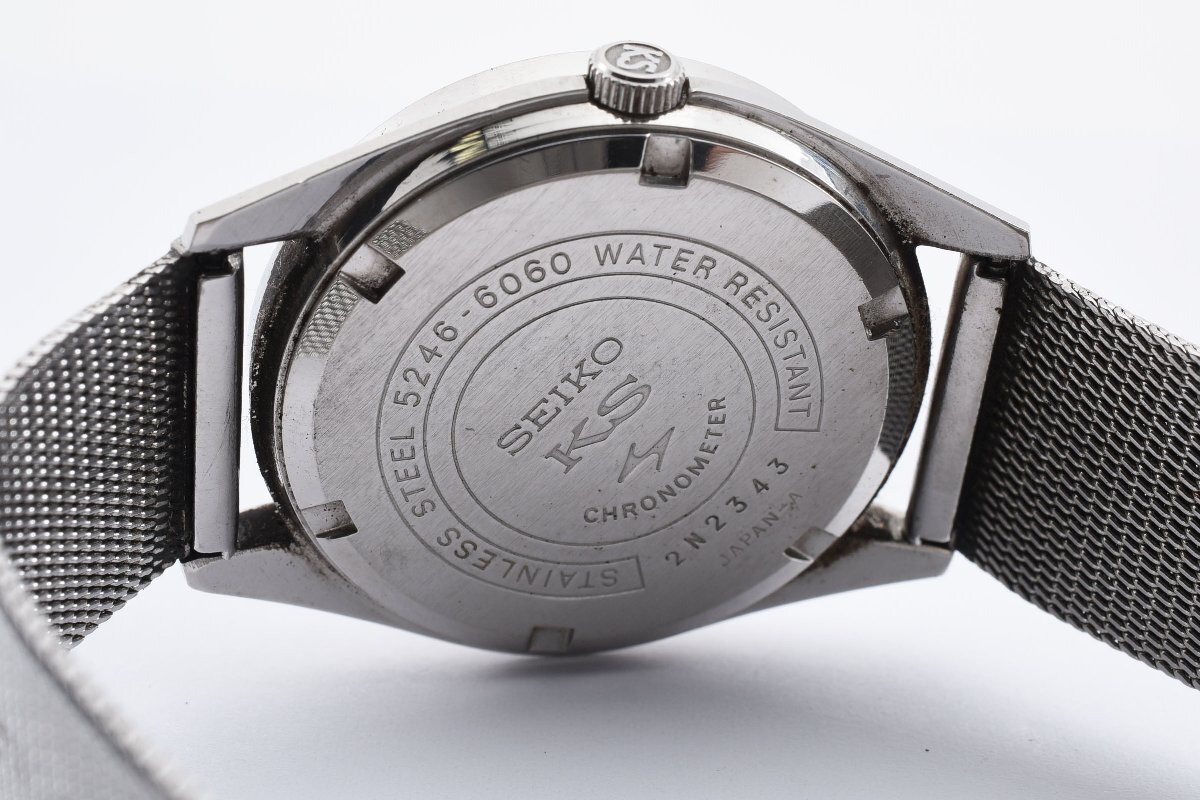 稼動品 セイコー キングセイコー スペシャル SS デイデイト カットガラス 5246-6060 自動巻き メンズ 腕時計 SEIKOの画像3