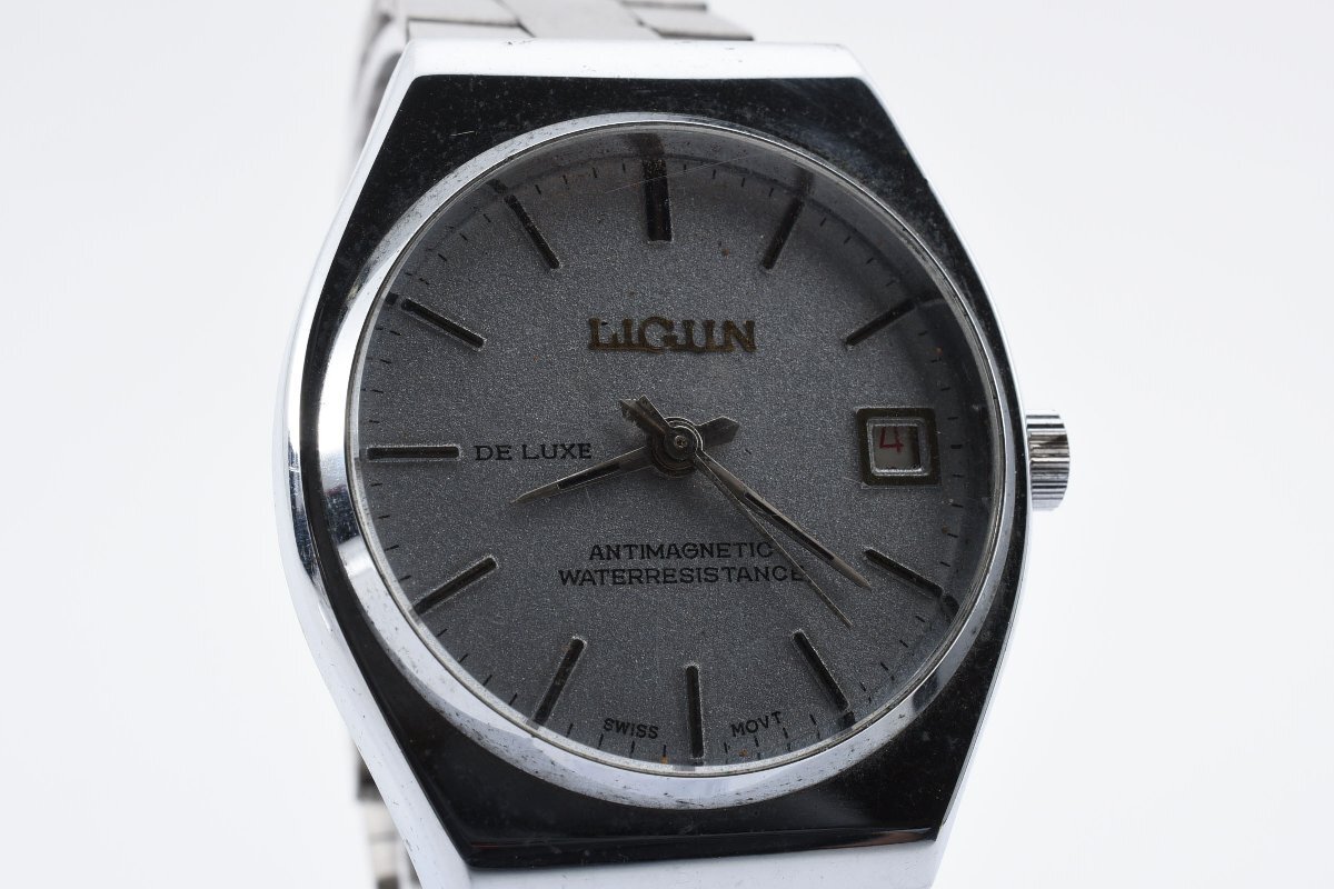 LIGUN デラックス デイト ラウンド 手巻き レディース 腕時計 LIGUNの画像1