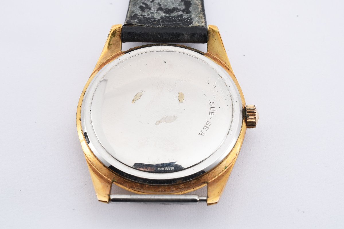 稼働品 モバド トランス アトランティック 手巻き ゴールド メンズ 腕時計 MOVADOの画像8