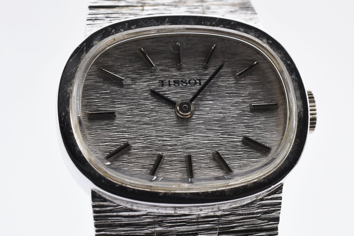 美品 ティソ シルバー クォーツ レディース 腕時計 TISSOT_画像1