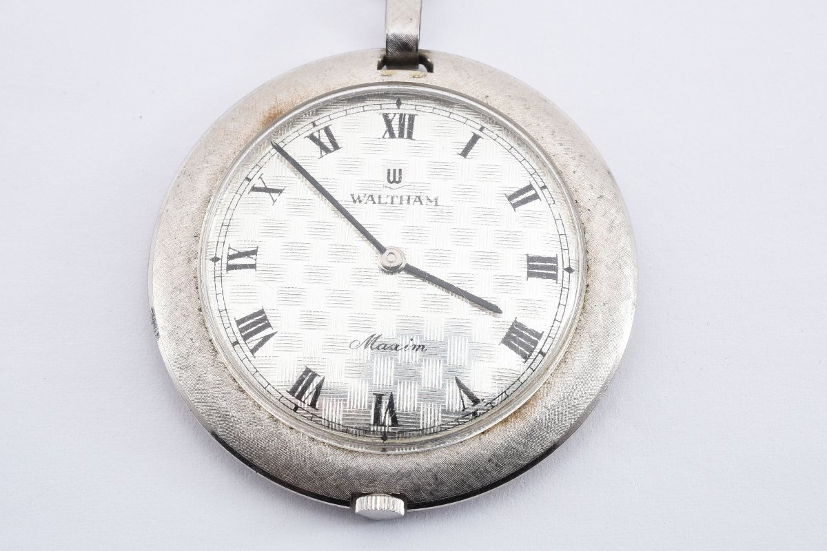 稼働品 ウォルサム マキシム 懐中時計 ポケットウォッチ 手巻き メンズ 腕時計 WALTHAMの画像1
