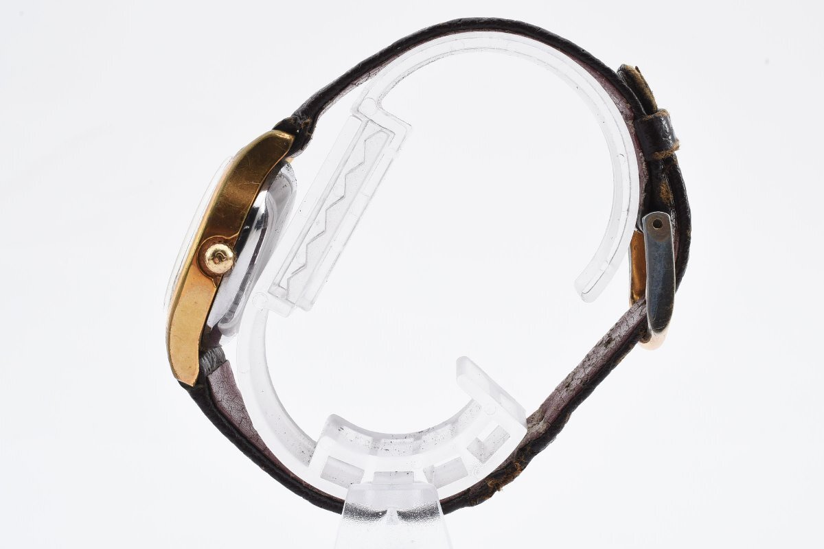 替えベルト有 エドックス ラウンド ゴールド 自動巻き メンズ 腕時計 EDOXの画像6