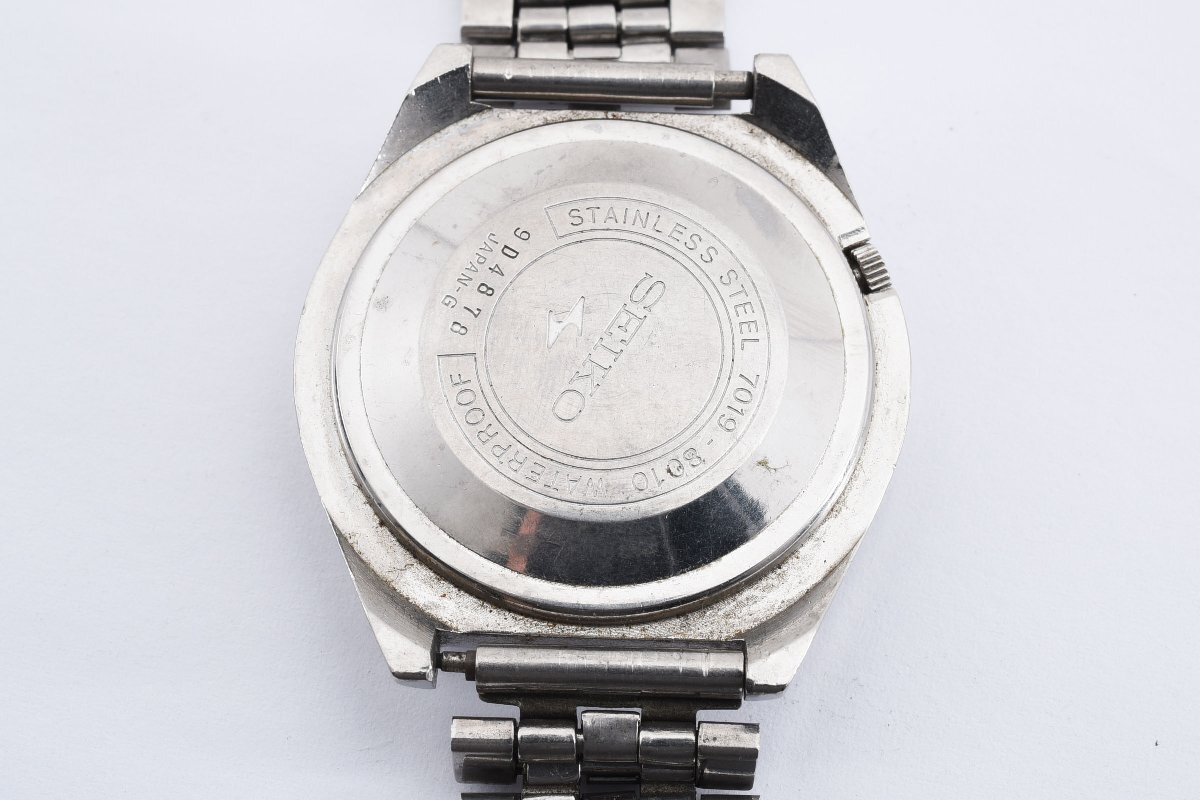 稼働品 セイコー ファイブ アクタス デイデイト 7019-8010 自動巻き メンズ 腕時計 SEIKOの画像8