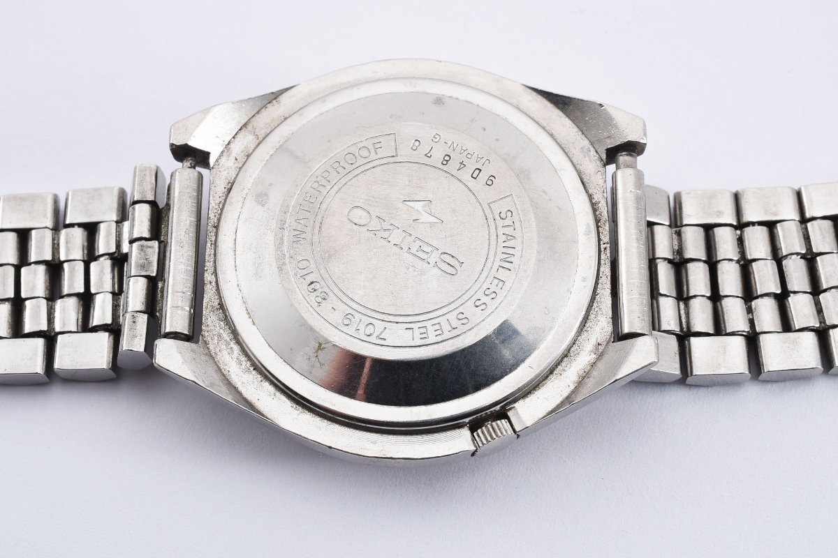 稼働品 セイコー ファイブ アクタス デイデイト 7019-8010 自動巻き メンズ 腕時計 SEIKOの画像9