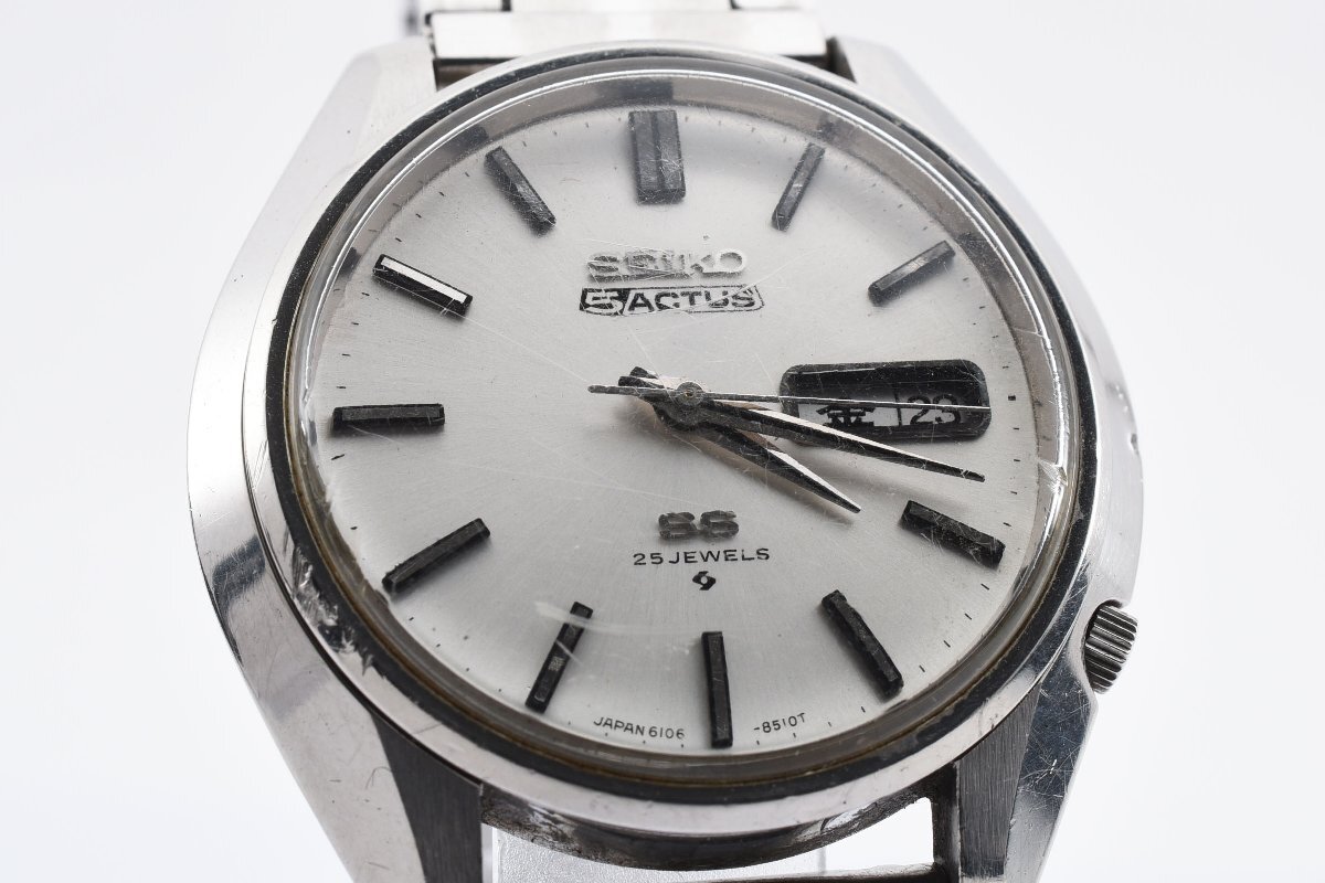 稼働品 セイコー ファイブ アクタス SS デイデイト 6106-8460 自動巻き メンズ 腕時計 SEIKOの画像1