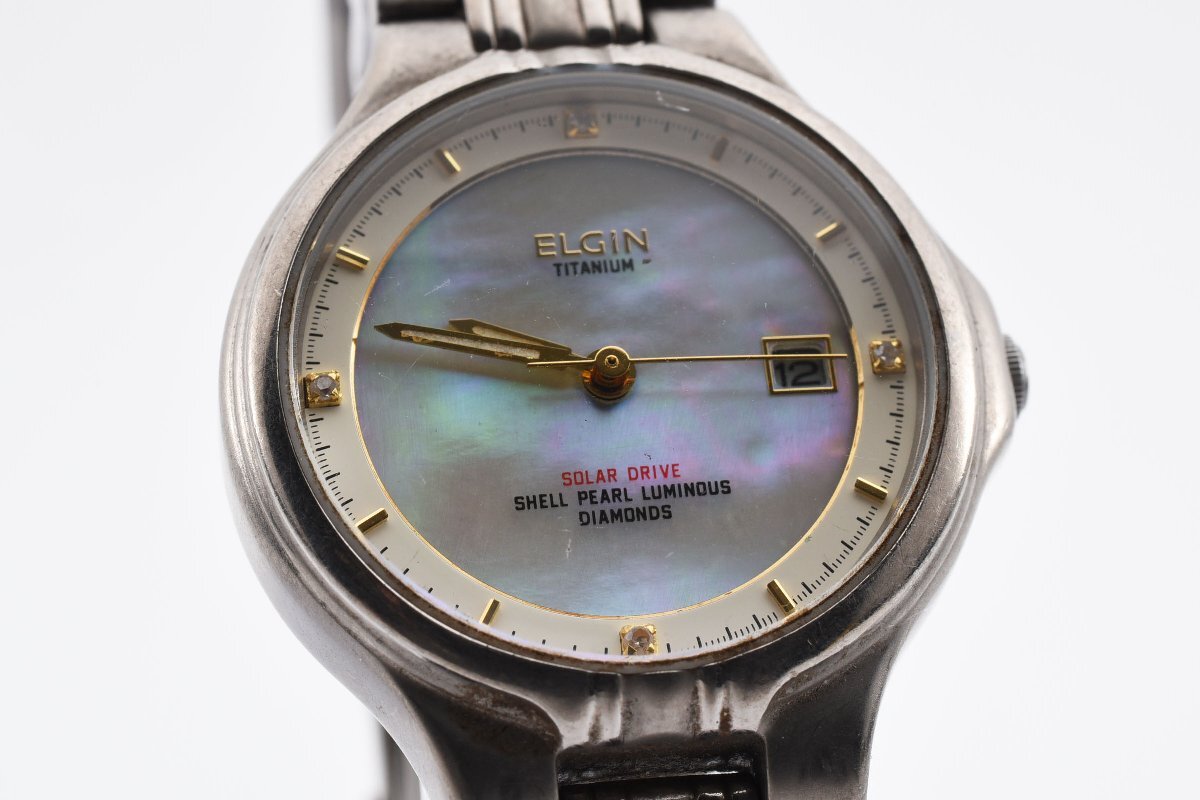 エルジン FK-1087-C ソーラー レディース 腕時計 ELGINの画像1