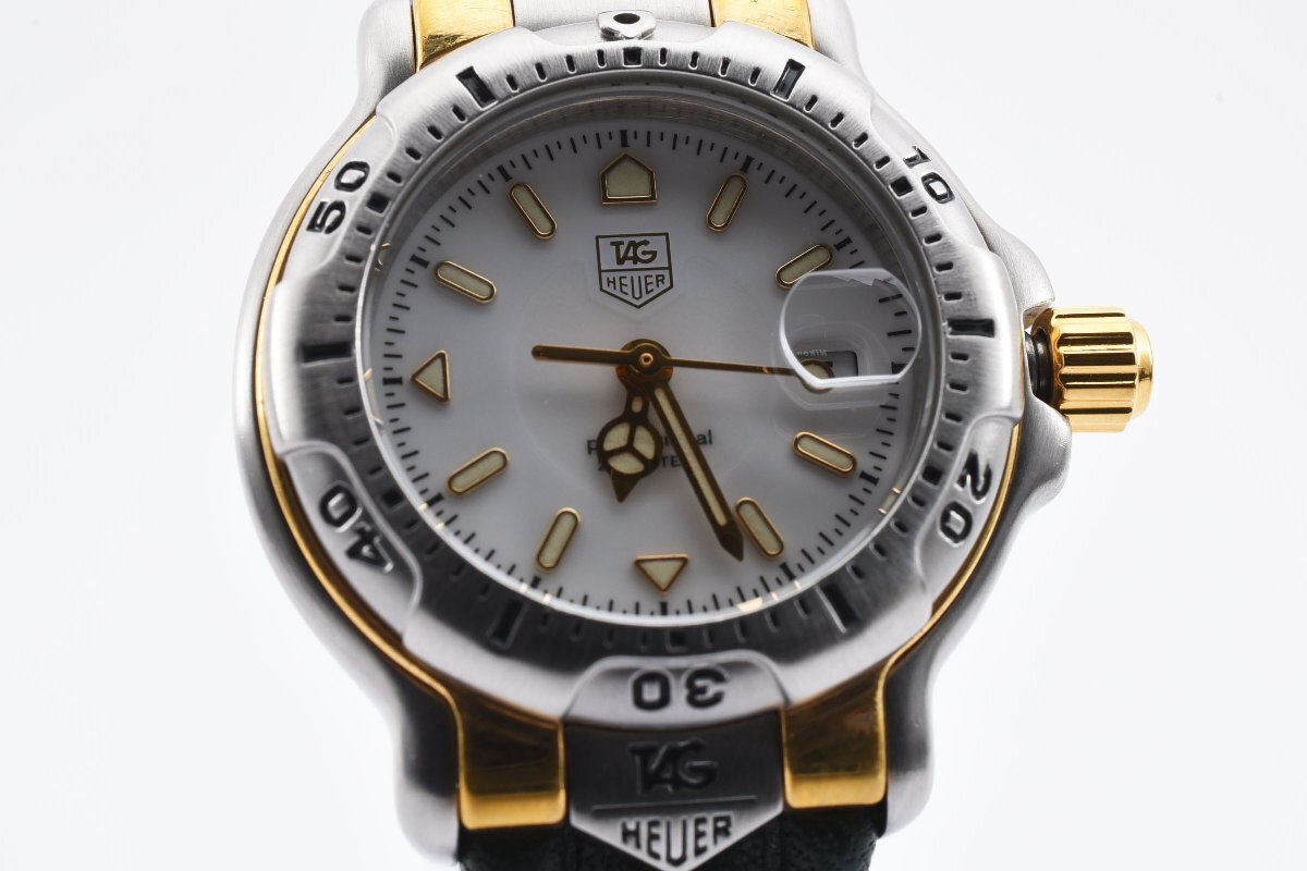 美品 タグホイヤー WH1351-K1 デイト コンビ クォーツ レディース 腕時計 TAGheuerの画像1