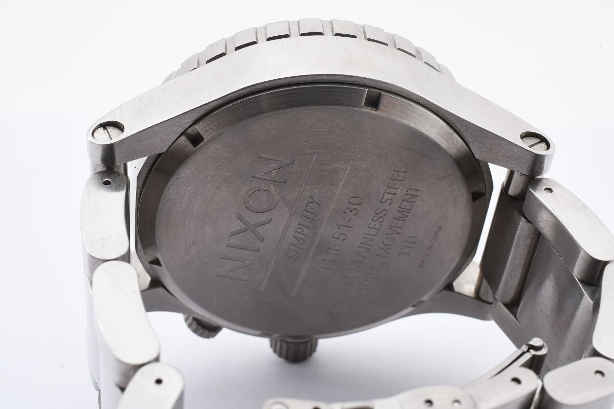 ニクソン ラウンド ビックフェイス クォーツ メンズ 腕時計 NIXONの画像5