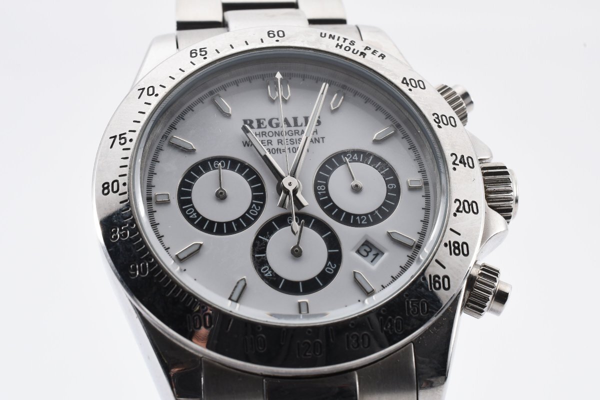 レガリス クロノグラフ ラウンド クォーツ レディース 腕時計 REGALISの画像1