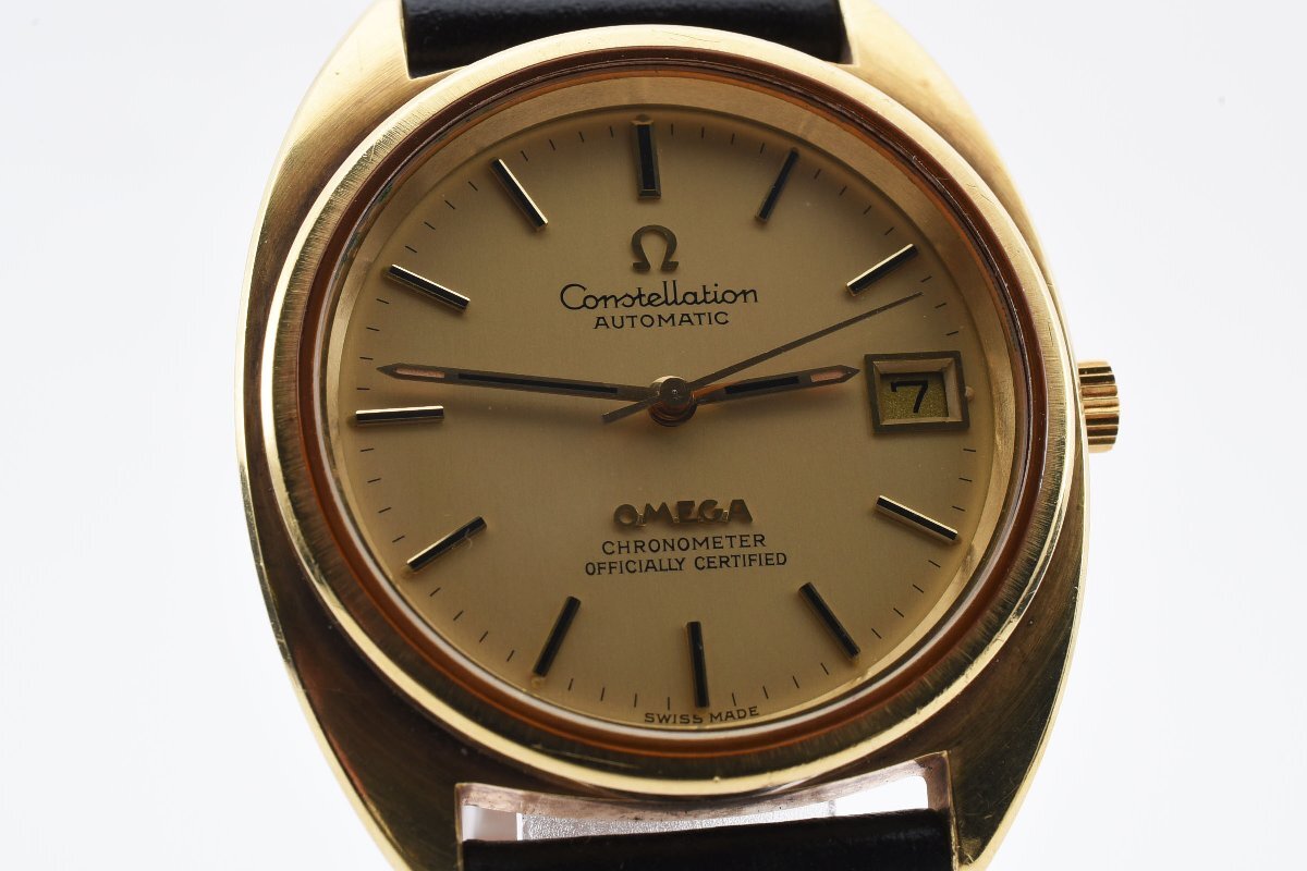 Omega constellation датируется круглым золотом. Автоматические мужские часы Omega