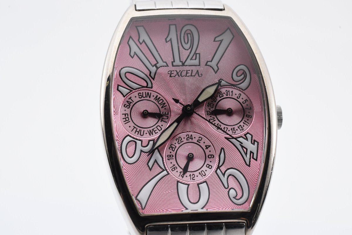 エクセラ トリプルカレンダー クオーツ レディース 腕時計 EXCELAの画像1