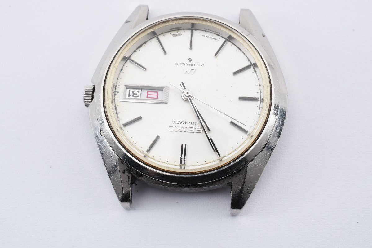 稼働品 セイコー LM デイデイト 5606-7190 自動巻き メンズ 腕時計 SEIKO_画像3