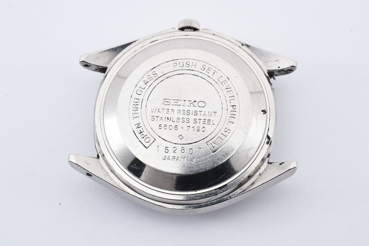 稼働品 セイコー LM デイデイト 5606-7190 自動巻き メンズ 腕時計 SEIKO_画像6