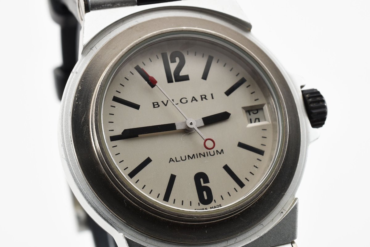 ブルガリ アルミニウム デイト AL32TA クォーツ レディース 腕時計の画像1
