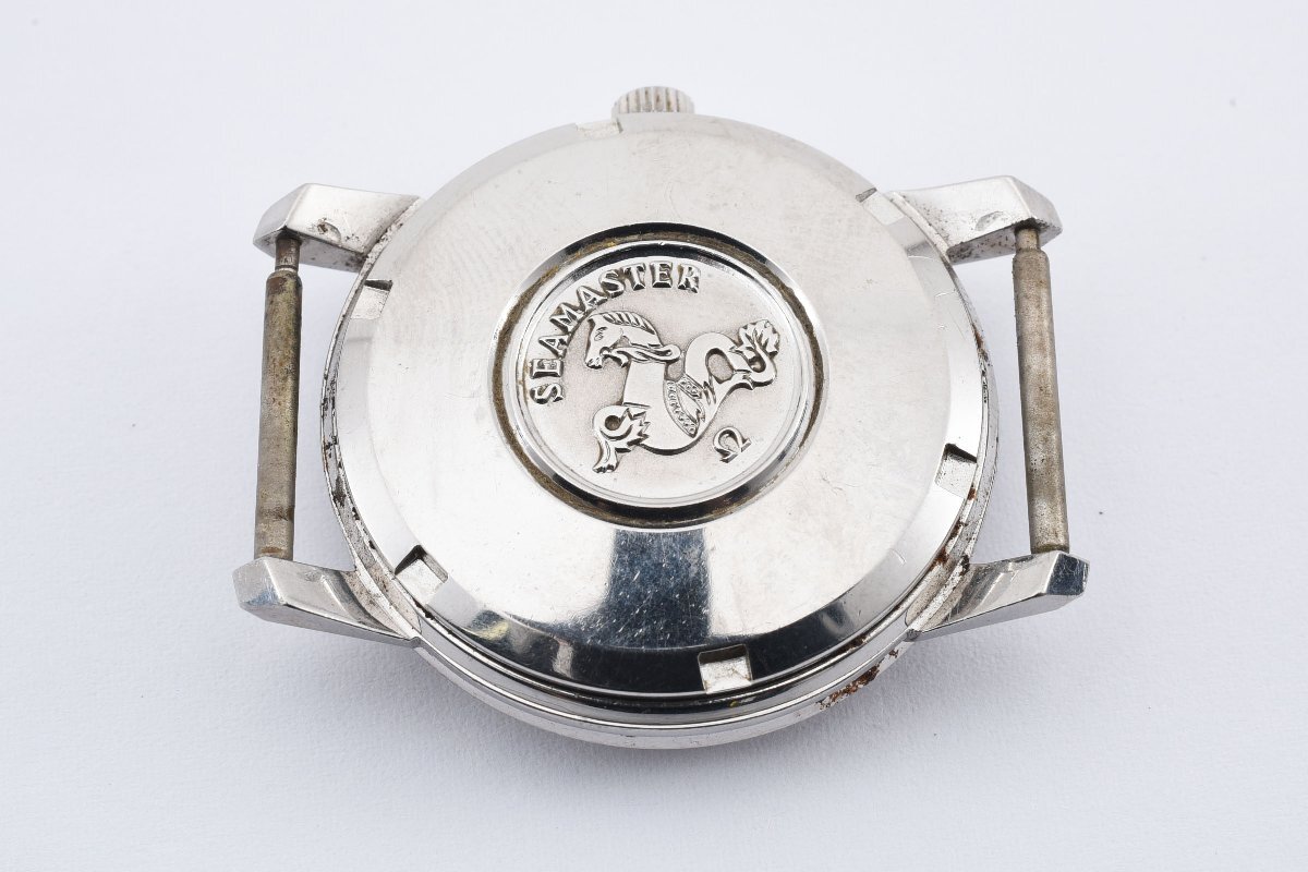 稼働品 オメガ シーマスター デイト ラウンド 自動巻き メンズ 腕時計 OMEGAの画像6