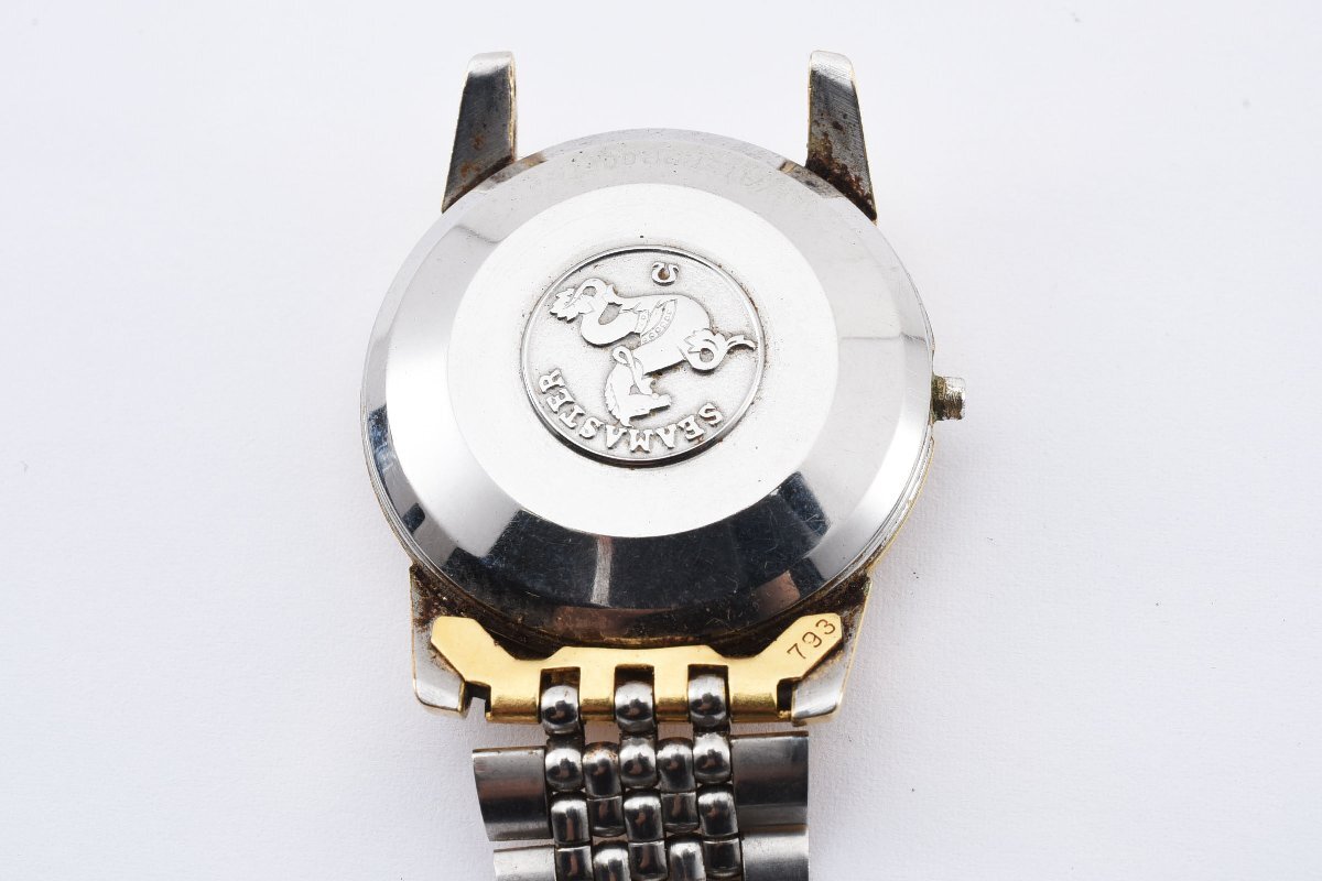 オメガ シーマスター カレンダー デイト ラウンド ゴールド 自動巻き メンズ 腕時計 OMEGA_画像9