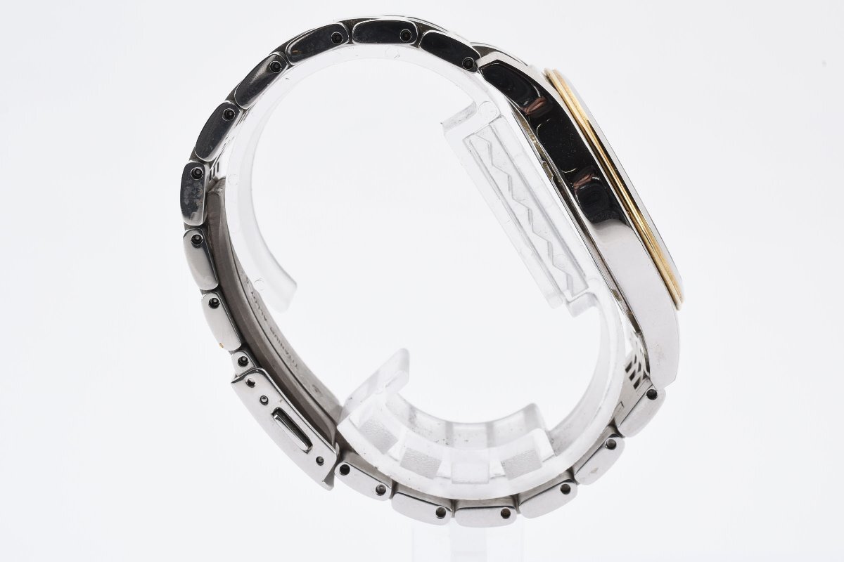 セイコー デイト ラウンド コンビ ソーラー メンズ 腕時計 SEIKOの画像6