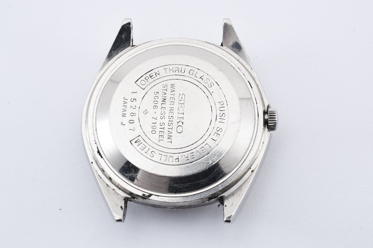 稼働品 セイコー LM デイデイト 5606-7190 自動巻き メンズ 腕時計 SEIKO_画像7