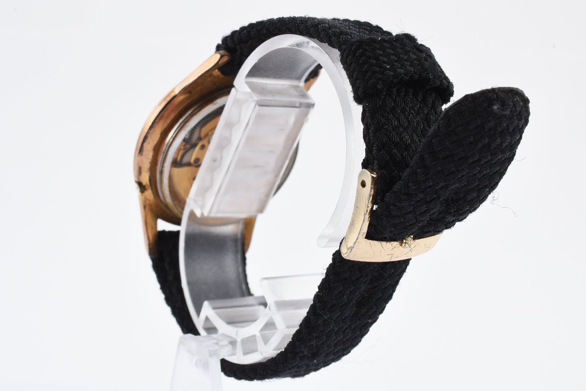 稼働品 セイコー セイコーマティック ゴールド ラウンド 裏スケ 自動巻き メンズ 腕時計 SEIKOの画像8