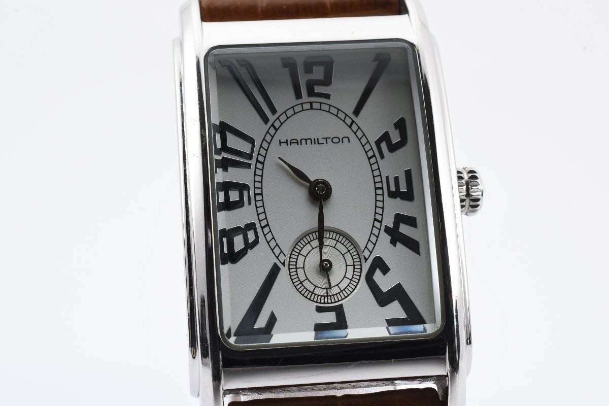 ハミルトン スモセコ スクエア H114110 クォーツ レディース 腕時計 HAMILTONの画像1