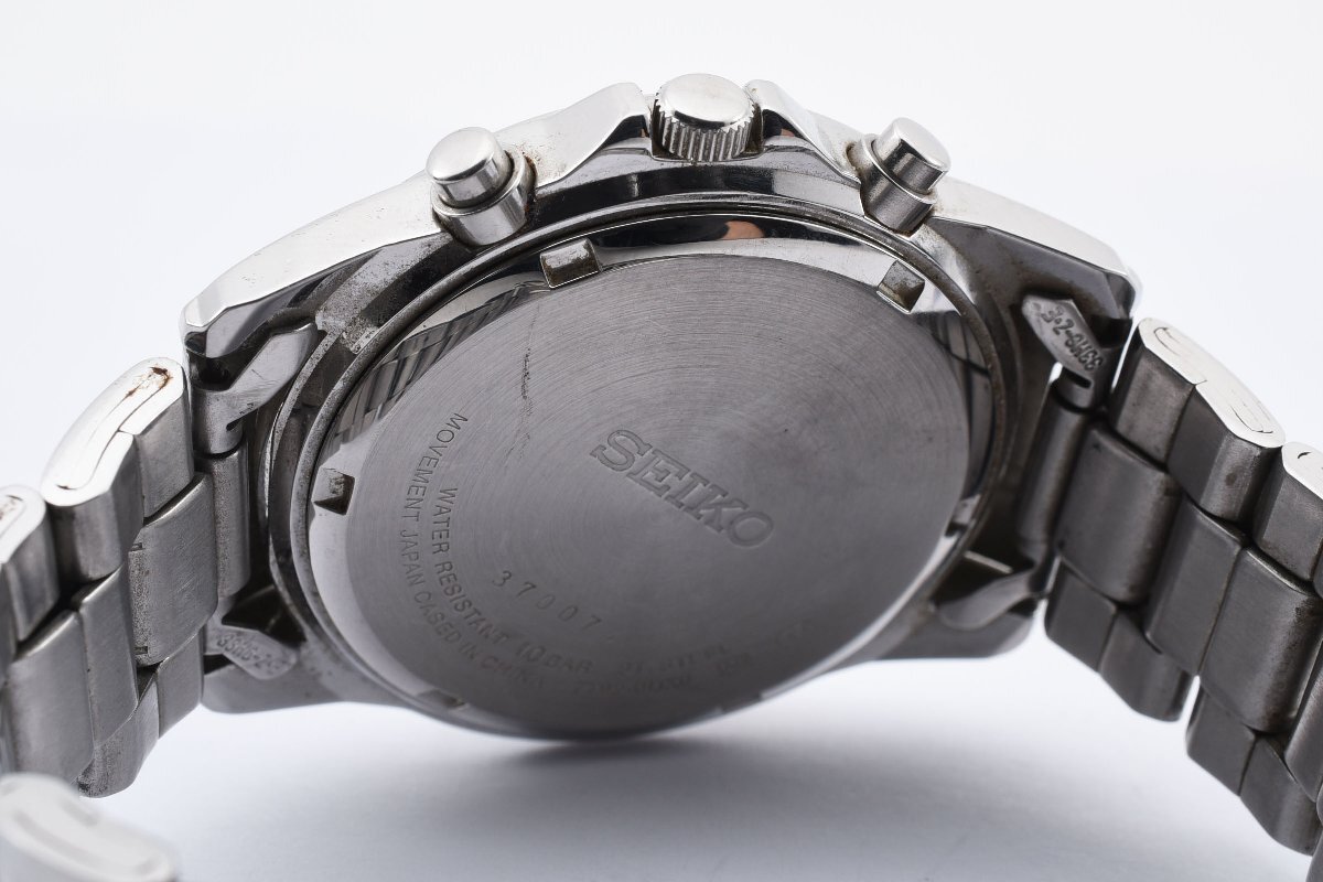 稼働品 セイコー クロノグラフ デイト 7T92-0DX0 クォーツ メンズ 腕時計 SEIKO_画像5