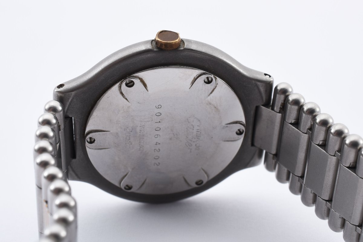 カルティエ マスト21 ラウンド コンビ クォーツ レディース 腕時計 Cartierの画像5