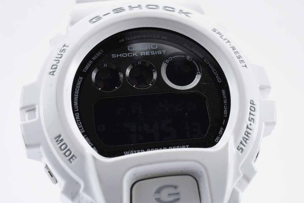 稼働品 カシオ Gショック ホワイト DW-6900NB クォーツ メンズ 腕時計 CASIO G-SHOCK_画像1